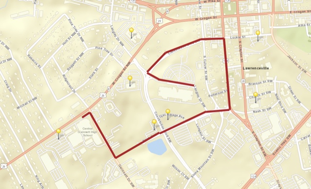 MLK Parade route